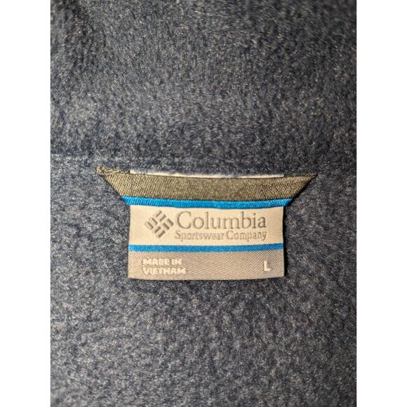 Columbia Sportswear Men's Large Black Fleece Full Zip Vest - Picture 6 of 14